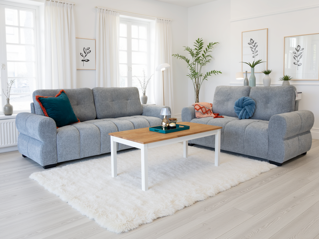Sadie Sofa Grey 3+2 Set - Sadie sofa range - Dreamy furniture Isle of Man and UK