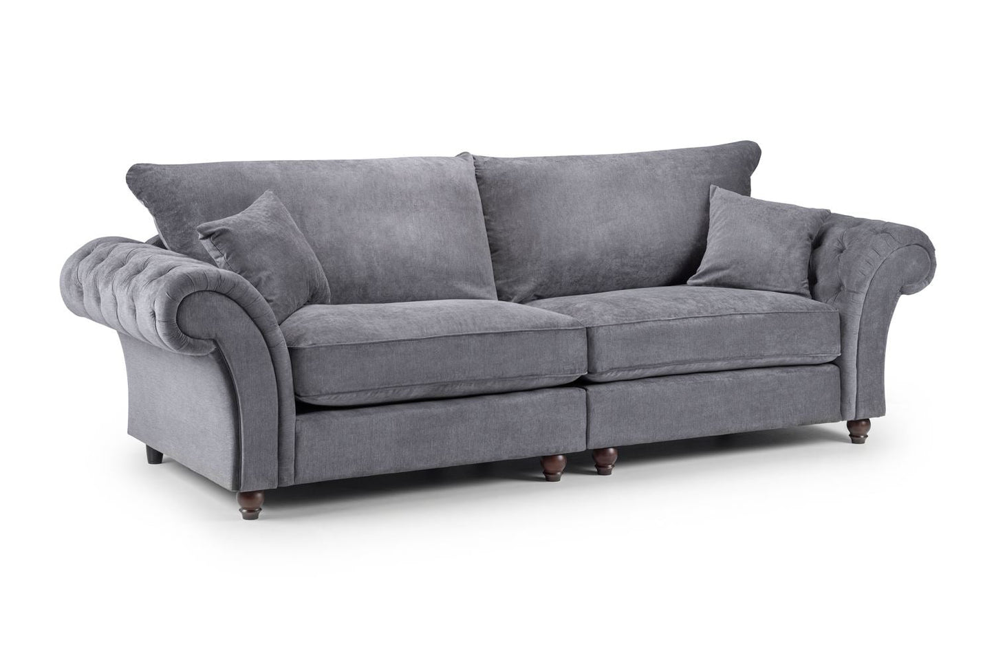 Willow Grey 4 Seater sofa - premium fullback sofa with UK and Isle of Man delivery