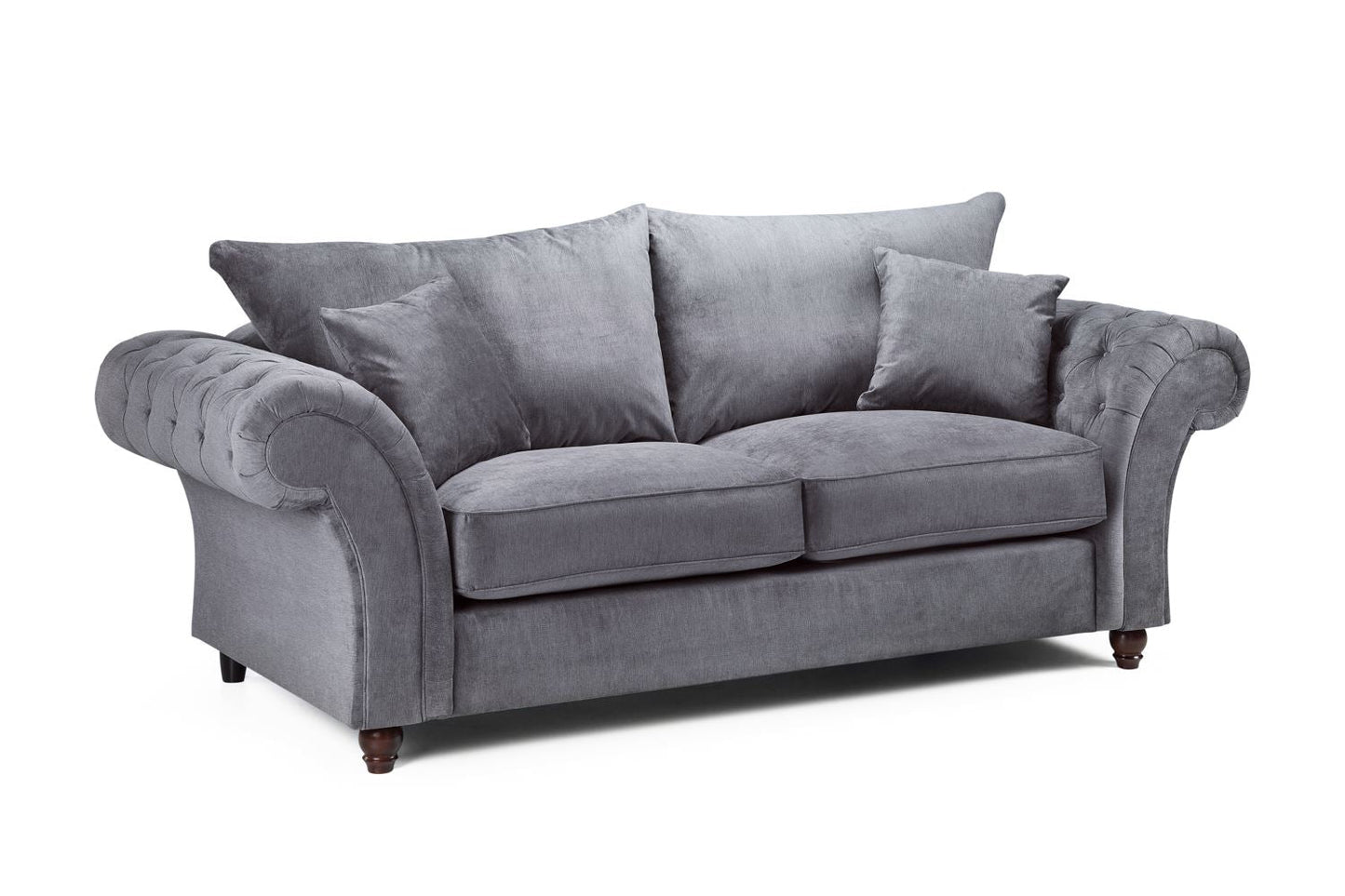Willow Grey 3 Seater sofa - premium fullback sofa with UK and Isle of Man delivery