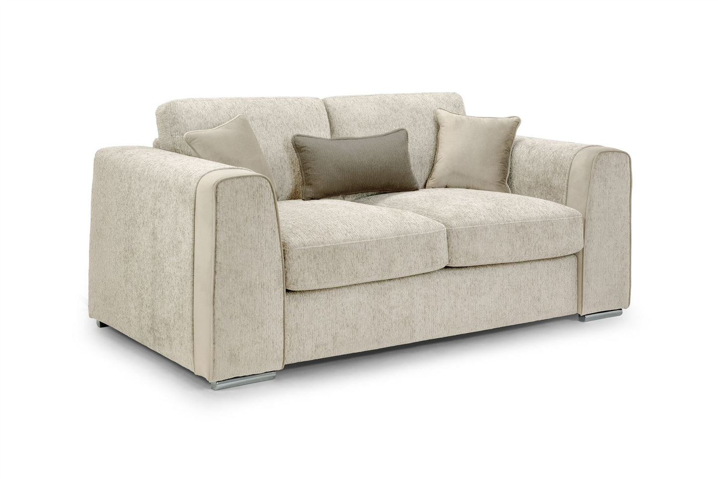 Natalie Beige 2 Seater sofa at Dreamy – W195 x D103 x H90cm with free Isle of Man and UK delivery