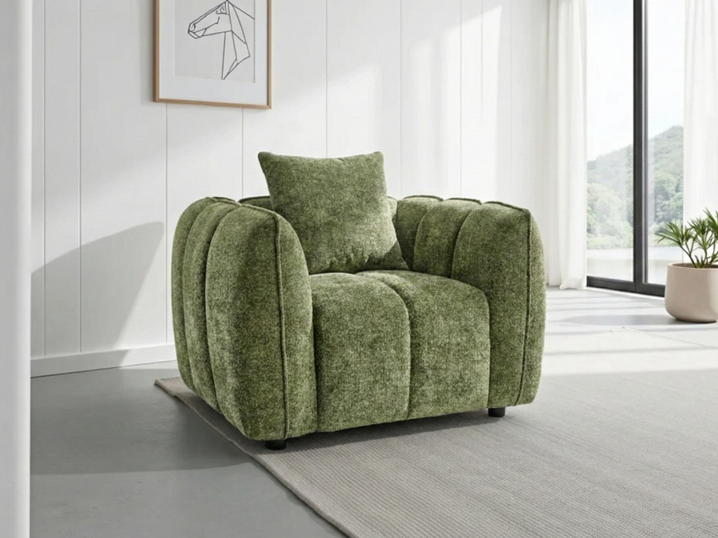 Vera Sofa Olive Armchair from Dreamy - sofa with free Isle of Man and UK delivery
