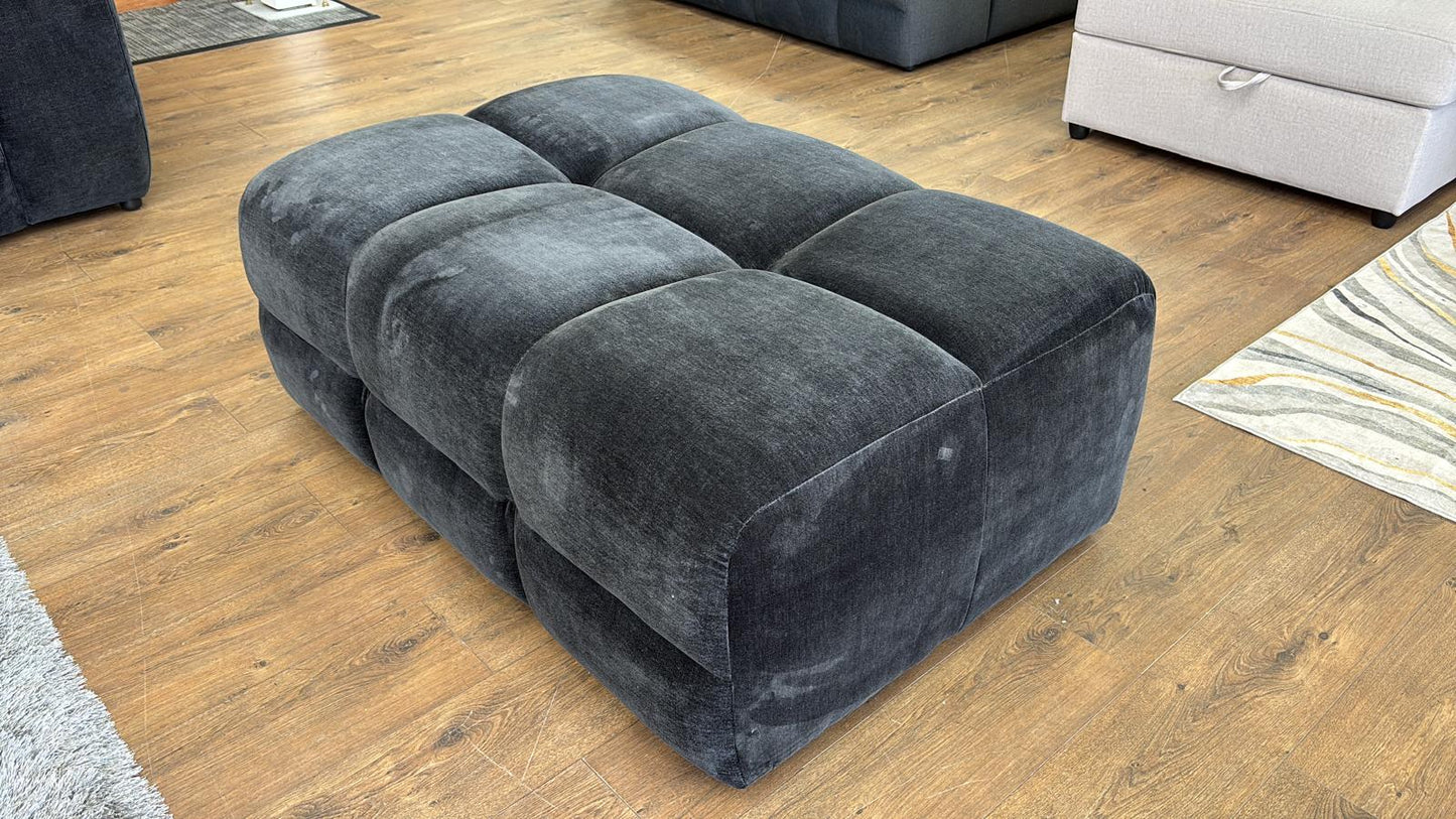 Joanna Sofa Black Footstool from Dreamy - sofa with free Isle of Man and UK delivery