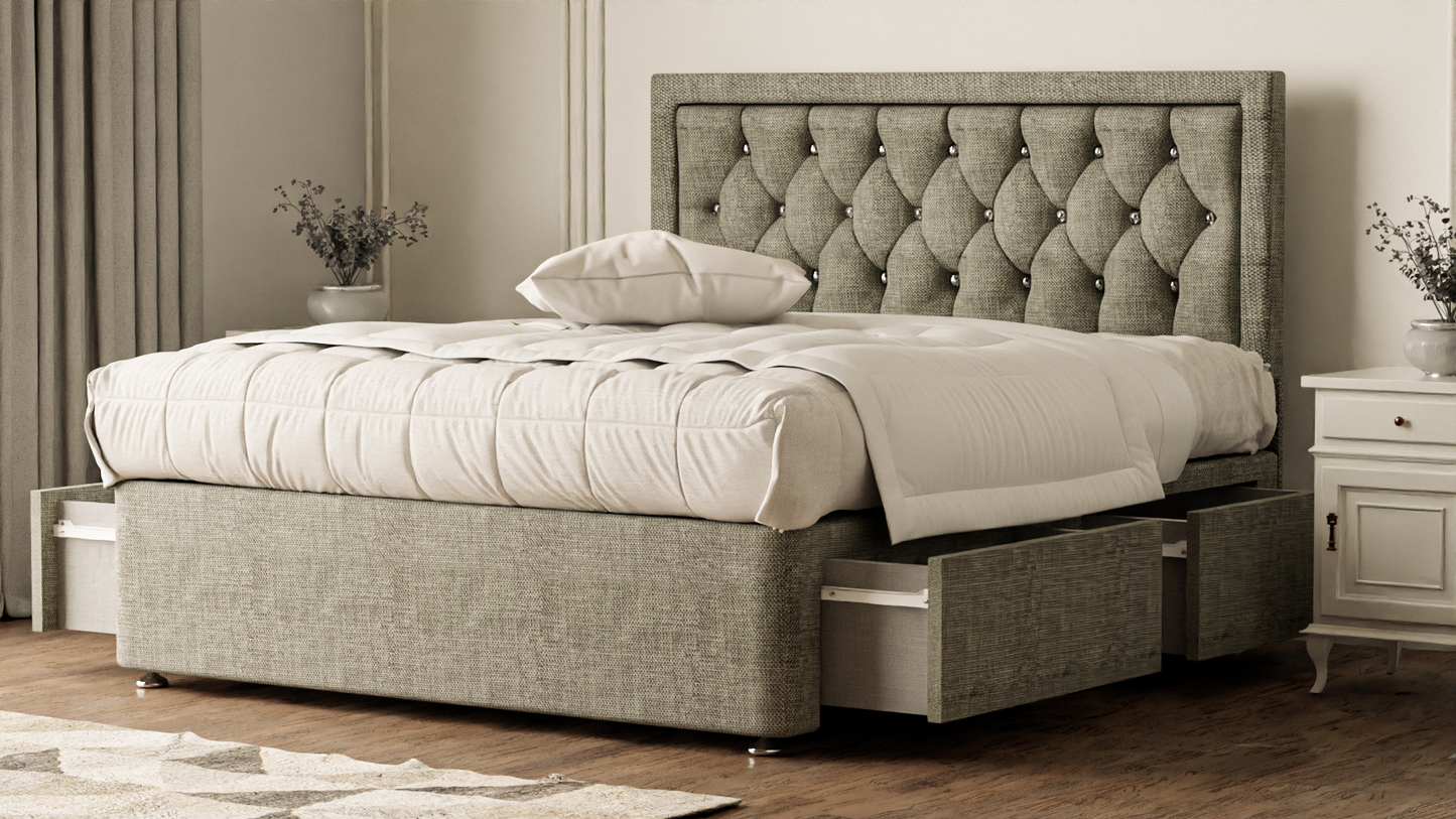 Madrid Chesterfield Divan Bed