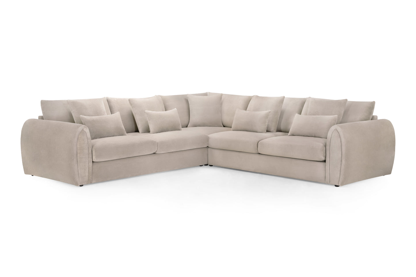 Milo Sofa Mocha Large Corner at Dreamy furniture store