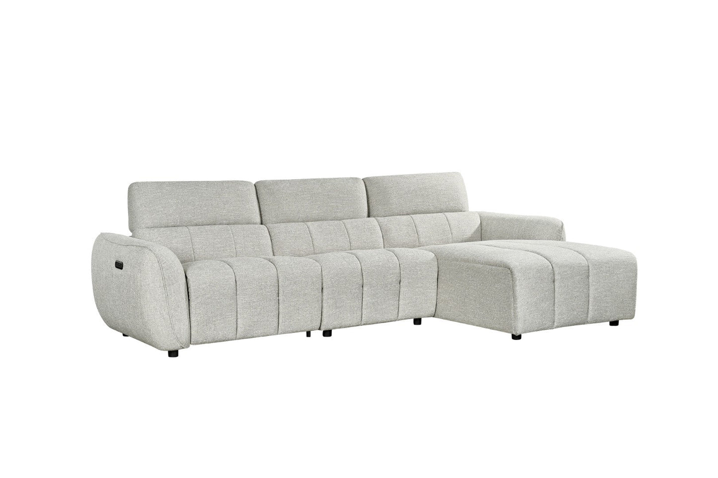 Tulia Electric Grey Recliner Corner Sofa - electric recliner corner sofa UK at Dreamy