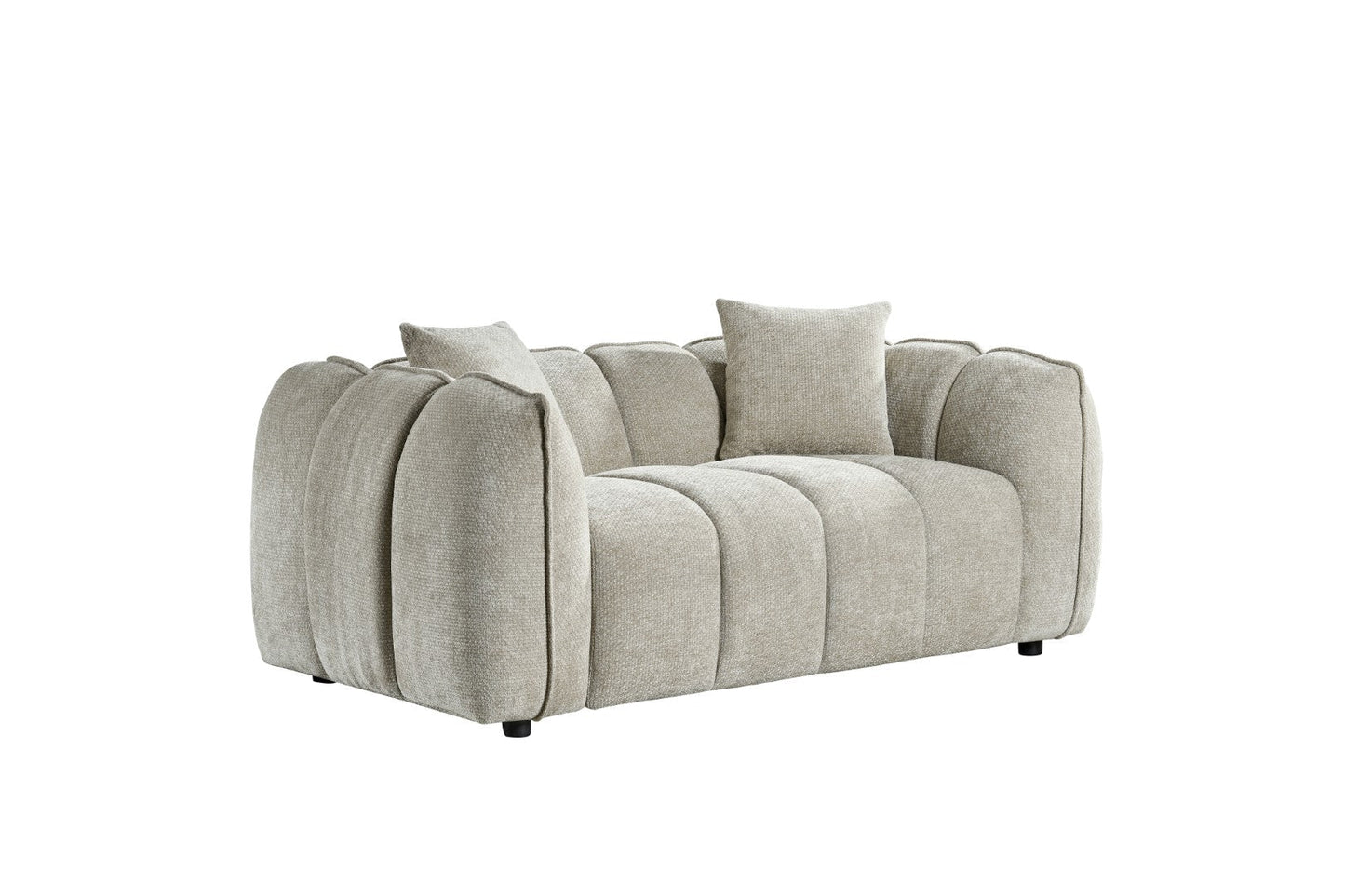 Vera Sofa Beige 2 Seater - modern compact sofa UK at Dreamy