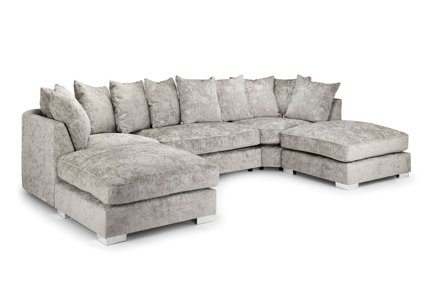 Bianco Scatterback Sofa Truffle U Shape Corner