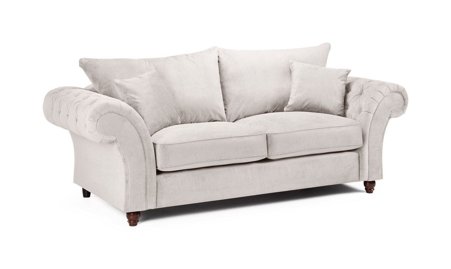 Willow Stone 3 Seater sofa - premium fullback sofa with UK and Isle of Man delivery