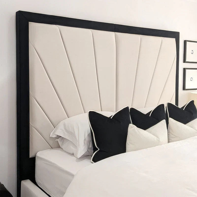 Tokyo Sunburst Bed with Piping