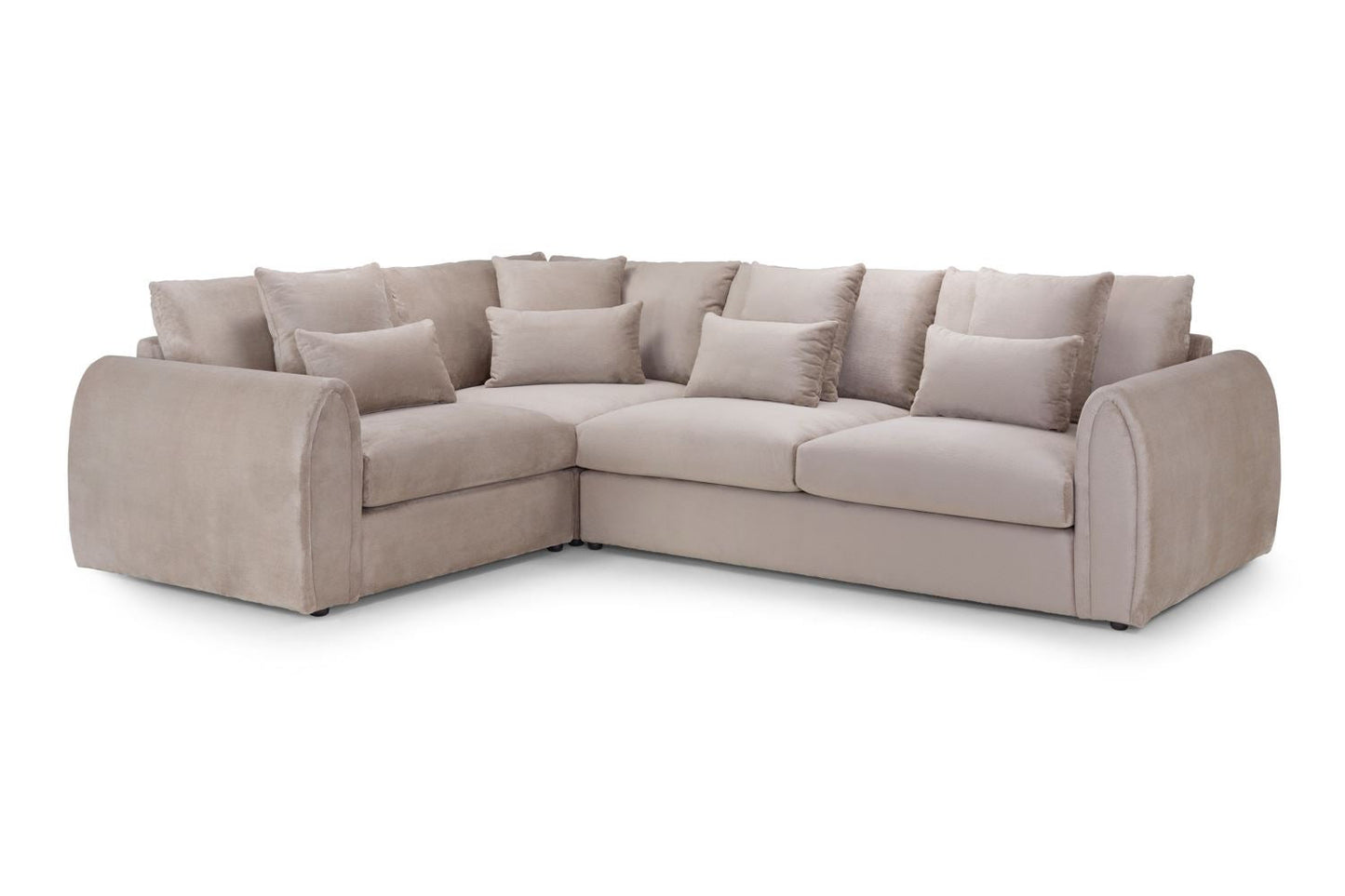 Milo Sofa Mocha Left Hand Facing Corner from Dreamy - sofa with free Isle of Man and UK delivery
