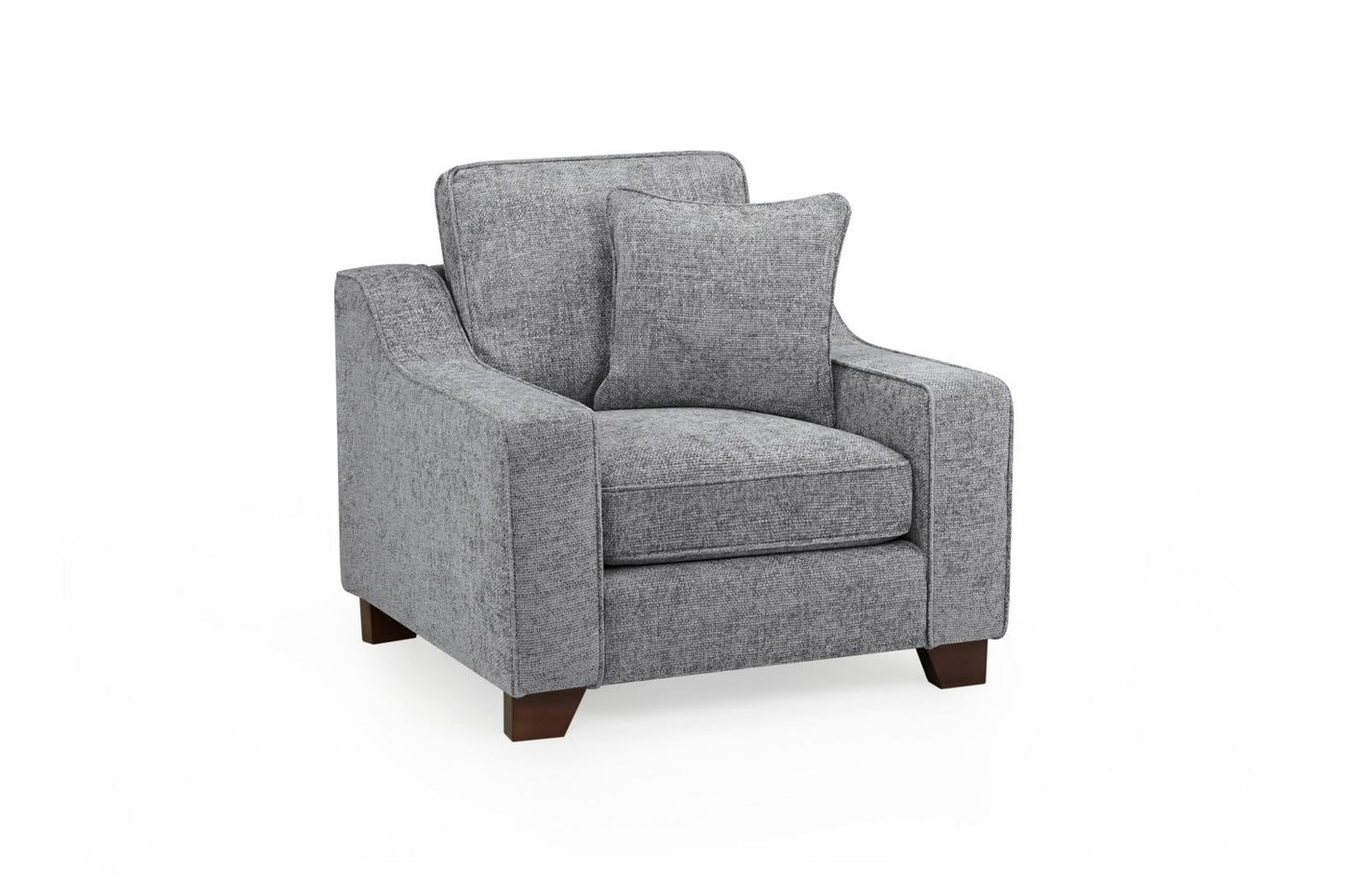 Nelly Sofa Slate Armchair - slate fabric armchair from Dreamy with free Isle of Man and UK delivery