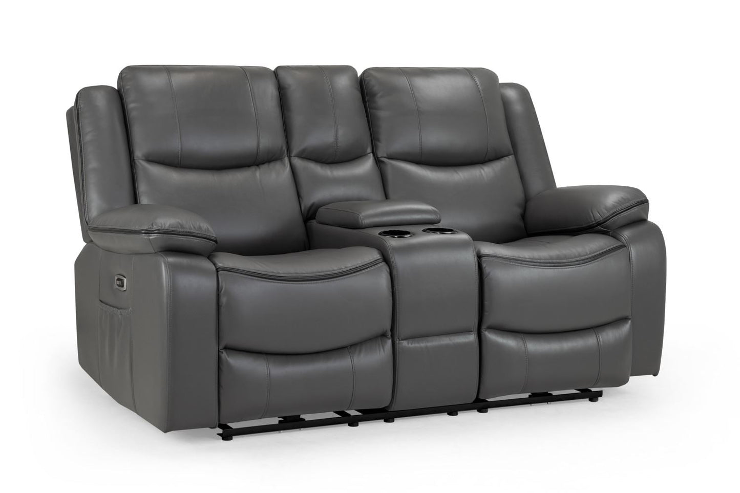 Haven Electric Recliner Sofa Grey 2 Seater