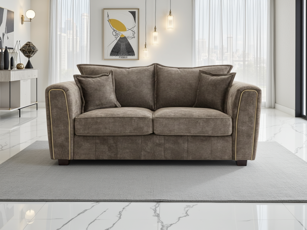 Selina Sofa Brown 2 Seater - Sofa Isle of Man & UK