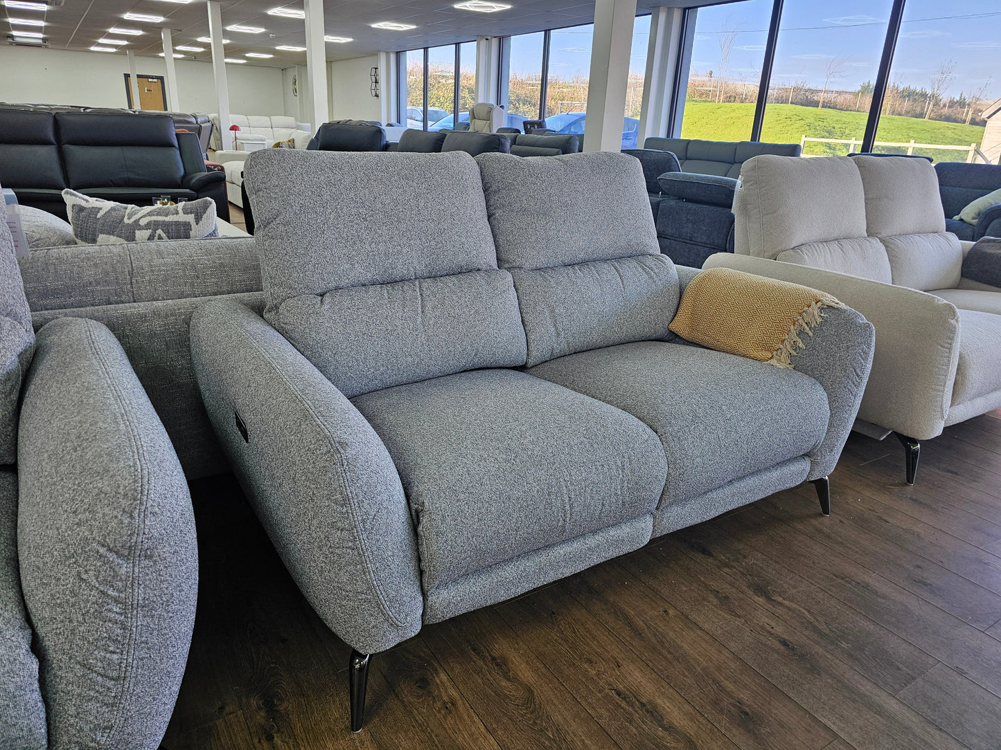Sorrento  Electric Recliner Grey 2 Seater