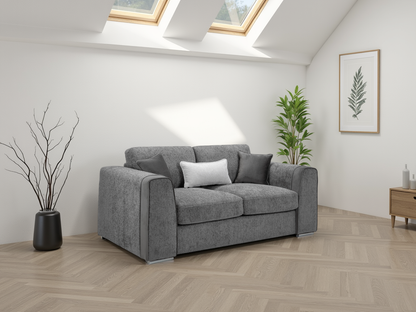 Natalie Grey 2 Seater sofa at Dreamy – W195 x D103 x H90cm with free Isle of Man and UK delivery