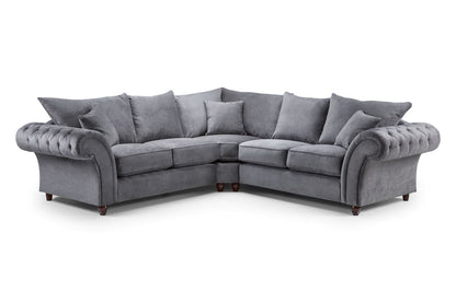 Willow Grey Large Corner sofa - premium fullback sofa with UK and Isle of Man delivery