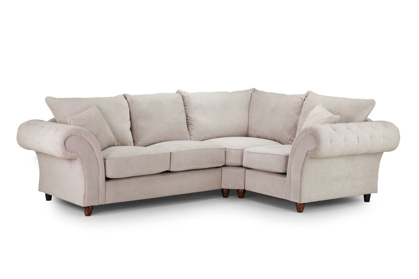 Willow Stone Right Hand Facing Corner sofa - premium fullback sofa with UK and Isle of Man delivery