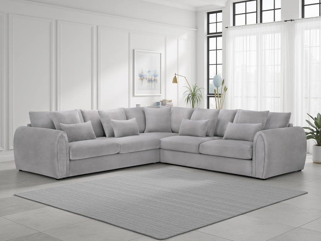 Milo Sofa Grey Large Corner at Dreamy furniture store