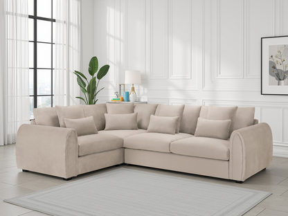 Milo Sofa Mocha Left Hand Facing Corner from Dreamy - sofa with free Isle of Man and UK delivery