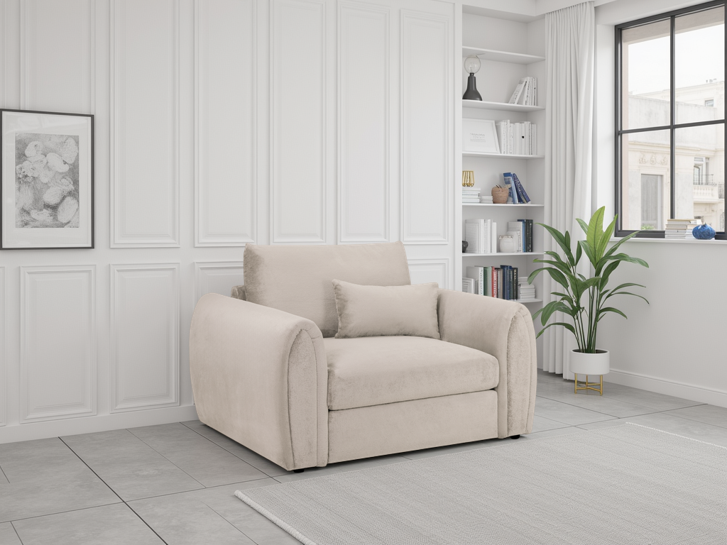 Milo Sofa Mocha Armchair at Dreamy furniture store