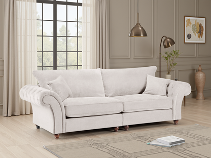 Willow Stone 4 Seater sofa - premium fullback sofa with UK and Isle of Man delivery