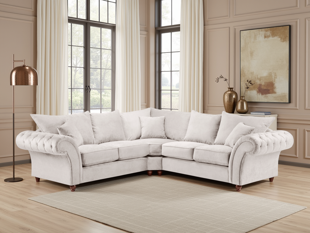 Willow Stone Large Corner sofa - premium fullback sofa with UK and Isle of Man delivery