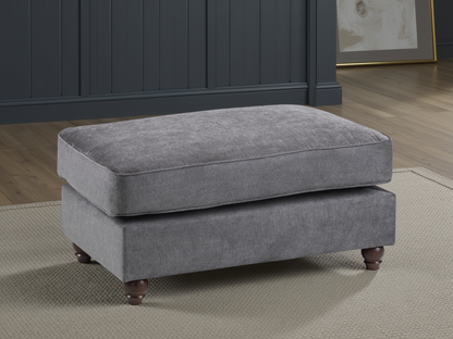 Willow Grey Footstool sofa - premium fullback sofa with UK and Isle of Man delivery