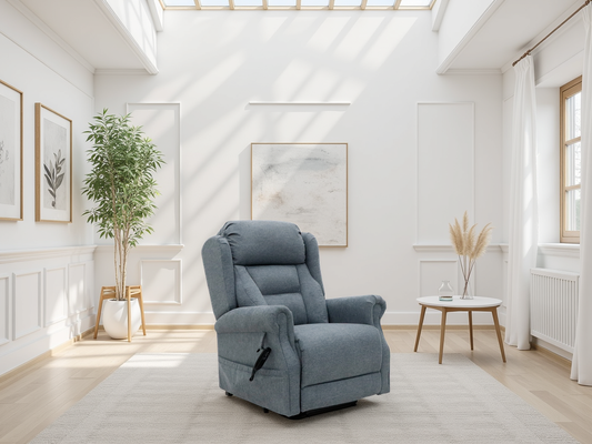 Faith Rise and Recline Chair Grey from Dreamy - sofa with free Isle of Man and UK delivery