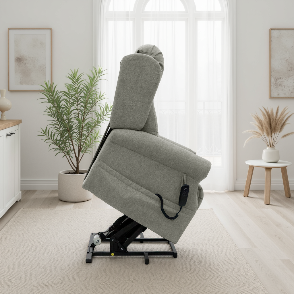 Faith Rise and Recline Chair Beige from Dreamy - sofa with free Isle of Man and UK delivery