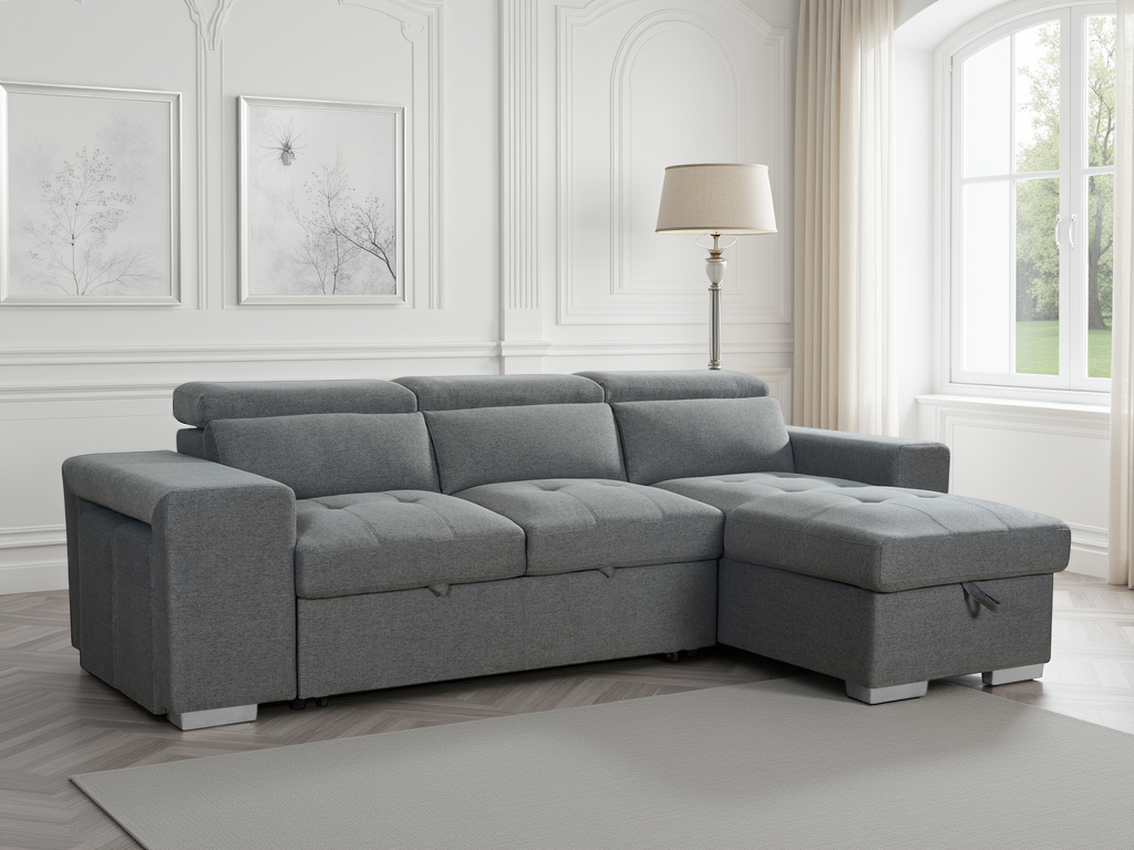 Ara Sofabed Grey Universal Corner at Dreamy furniture store