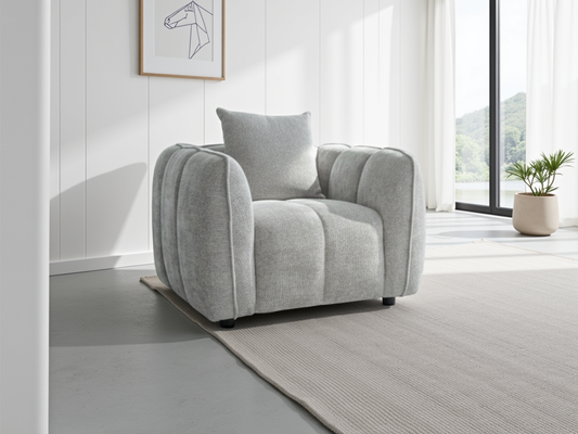 Vera Sofa Grey Armchair from Dreamy - sofa with free Isle of Man and UK delivery