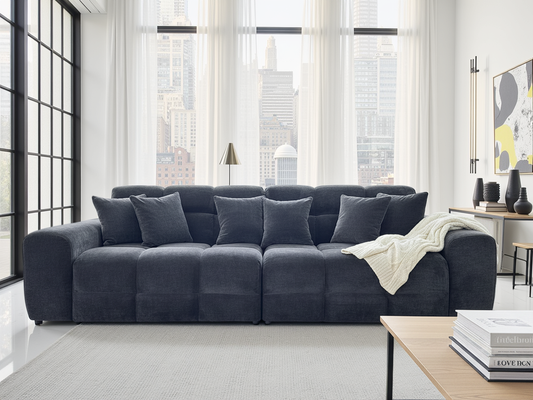 Joanna Sofa Black 4 Seater from Dreamy - sofa with free Isle of Man and UK delivery