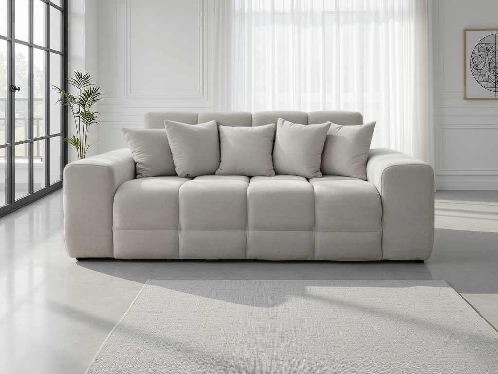 Joanna Sofa Natural 3 Seater from Dreamy - sofa with free Isle of Man and UK delivery
