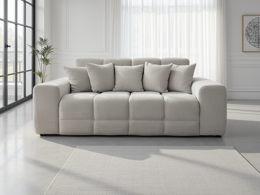 Joanna Sofa Natural 3 Seater from Dreamy - sofa with free Isle of Man and UK delivery