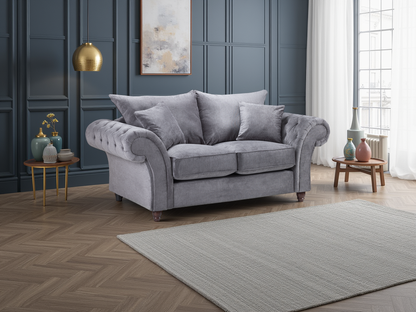 Willow Grey 2 Seater sofa - premium fullback sofa with UK and Isle of Man delivery