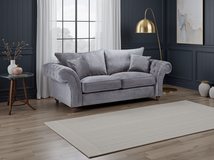 Willow Grey 3 Seater sofa - premium fullback sofa with UK and Isle of Man delivery