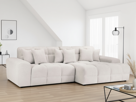 Joanna Sofa Beige Right Hand Facing Corner at Dreamy furniture store in Natural