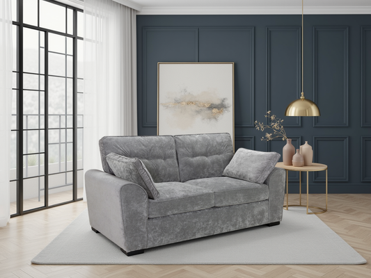 Maxine Sofa Grey 3 Seater - premium furniture with free Isle of Man and UK delivery
