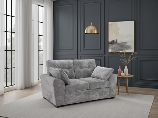 Maxine Sofa Grey 2 Seater - premium furniture with free Isle of Man and UK delivery