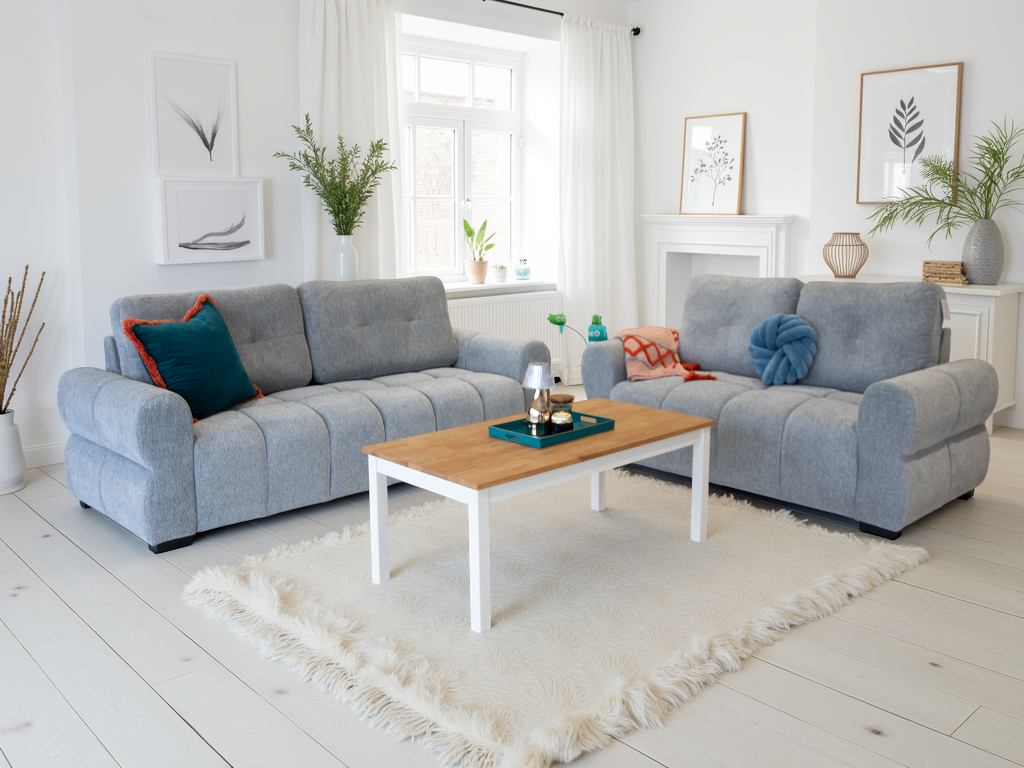 Sadie Sofa Grey 3+2 Set - Sadie sofa range - Dreamy furniture Isle of Man and UK