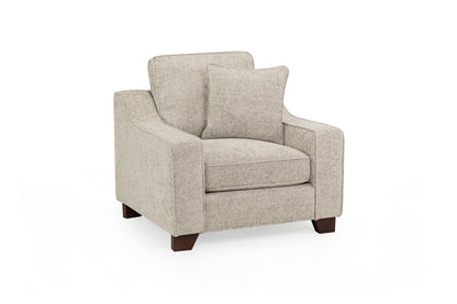 Nelly Sofa Stone Armchair - stone fabric armchair from Dreamy with free Isle of Man and UK delivery