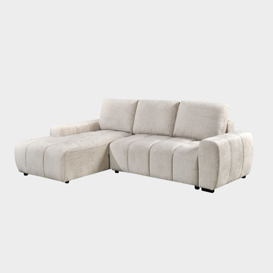 Lora Sofa Bed Beige Left Hand Facing Corner