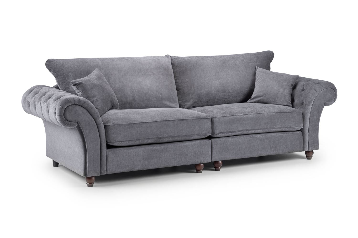 Willow Grey 4 Seater sofa - premium fullback sofa with UK and Isle of Man delivery