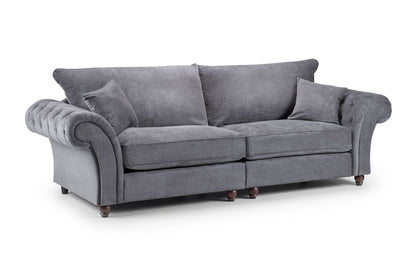 Willow Grey 4 Seater sofa - premium fullback sofa with UK and Isle of Man delivery