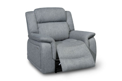 Lindy Electric Recliner Sofa Grey Armchair at Dreamy furniture store