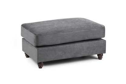Willow Grey Footstool sofa - premium fullback sofa with UK and Isle of Man delivery