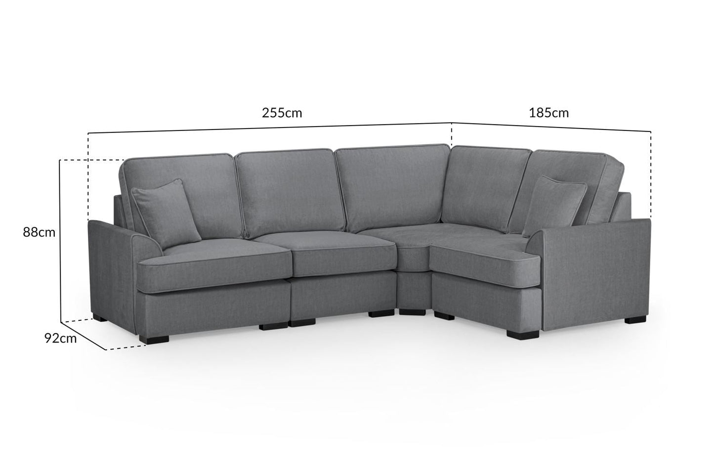 Fuvella Sofa Grey Universal Corner from Dreamy - sofa with free Isle of Man and UK delivery