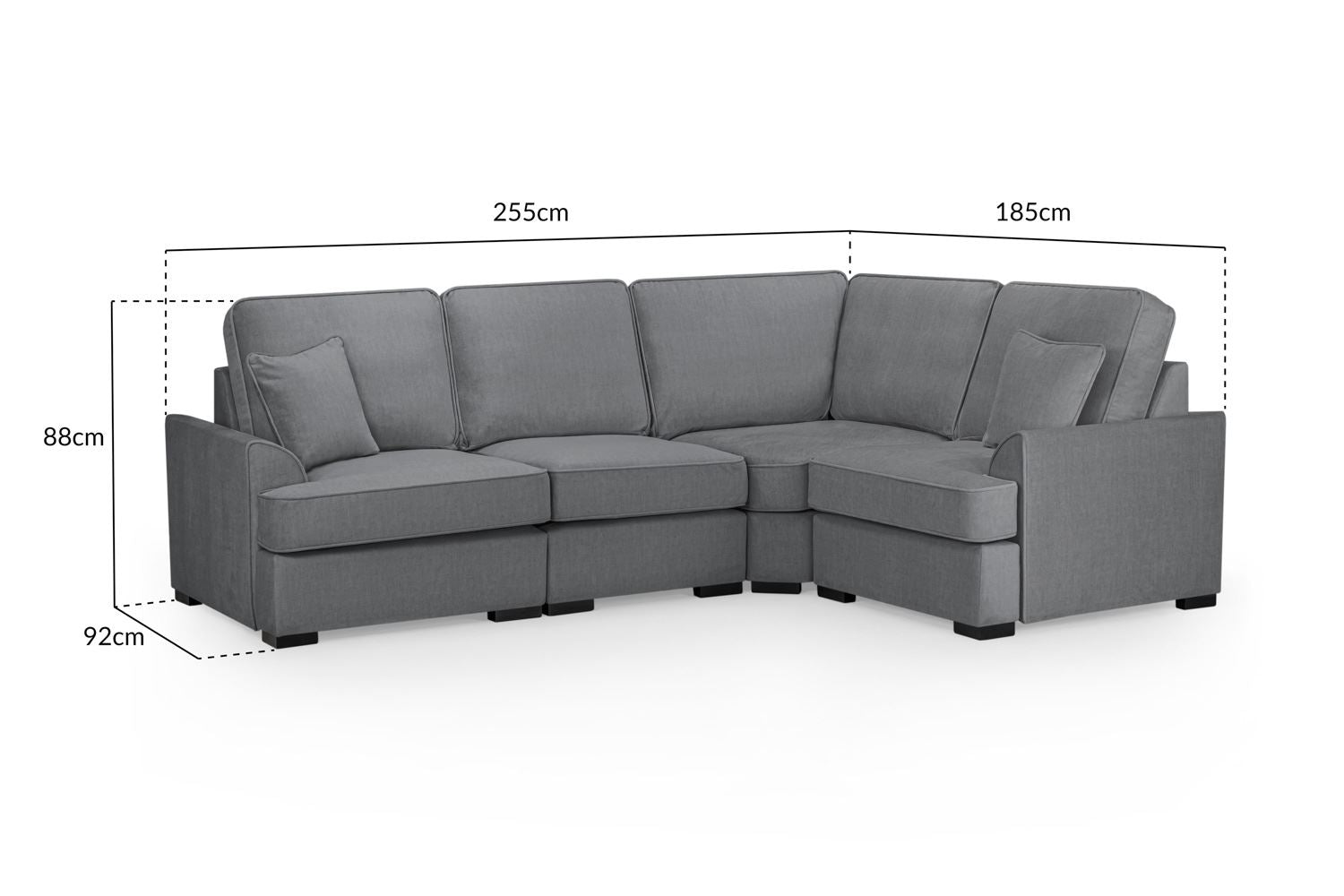 Fuvella Sofa Grey Universal Corner from Dreamy - sofa with free Isle of Man and UK delivery