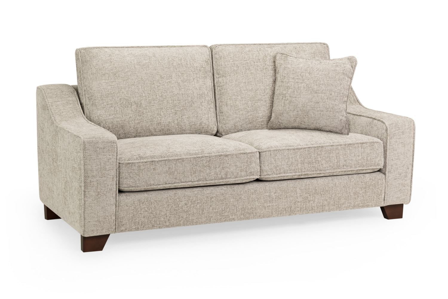 Nelly Sofa Stone 3 Seater - stone fabric 3 seater from Dreamy with free Isle of Man and UK delivery