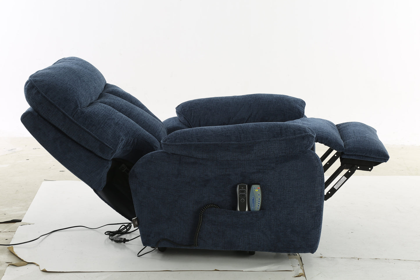 Colette Rise and Recline Massage Chair Blue - premium furniture with free Isle of Man and UK delivery
